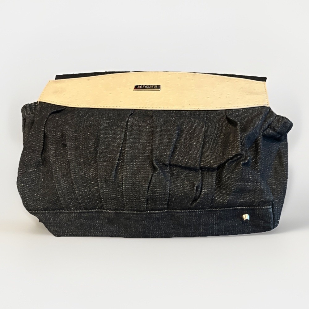 Miche Bag Deniece Slip On Shell Only Dark Blue Jean Dotted Top 8/2010 New In Pkg